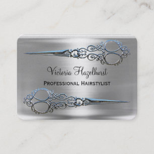 Cartão De Visita Profissional dobro das tesouras de Monroe da