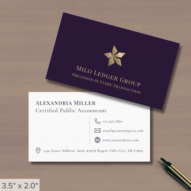 Cartão de visita profissional elegante (Criador carregado)