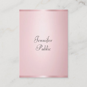 Cartão De Visita Profissional Elegante de Caligrafia Moderna Dourad