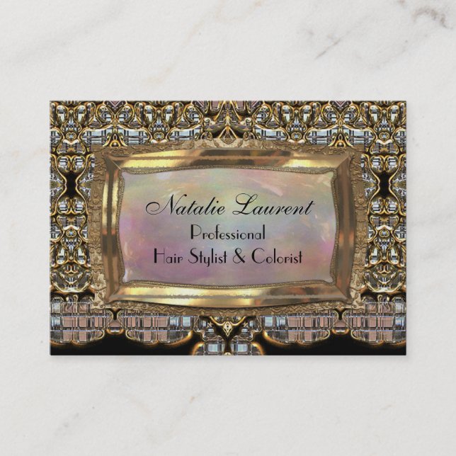 Cartão De Visita Profissional elegante de Fanfaired (Frente)