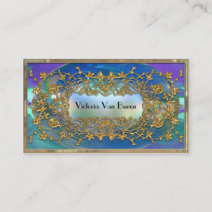 Cartão De Visita Profissional elegante do zimbro de Adlamchelle