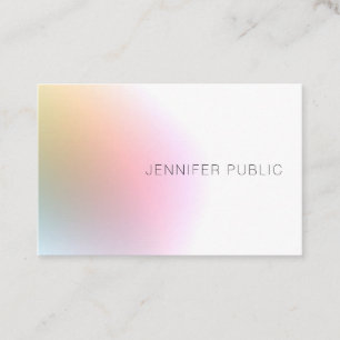 Cartão De Visita Profissional elegante Modelo Colorido Moderno