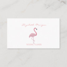 Profissional Elegante Moderno Branco, Flamingo Ros