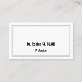 Cartão de visita profissional humilde