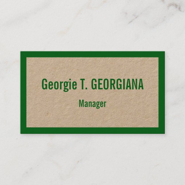 Cartão de visita profissional humilde (Frente)