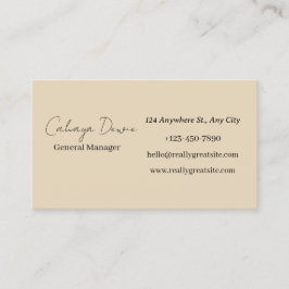 Cartão de visita profissional minimalista