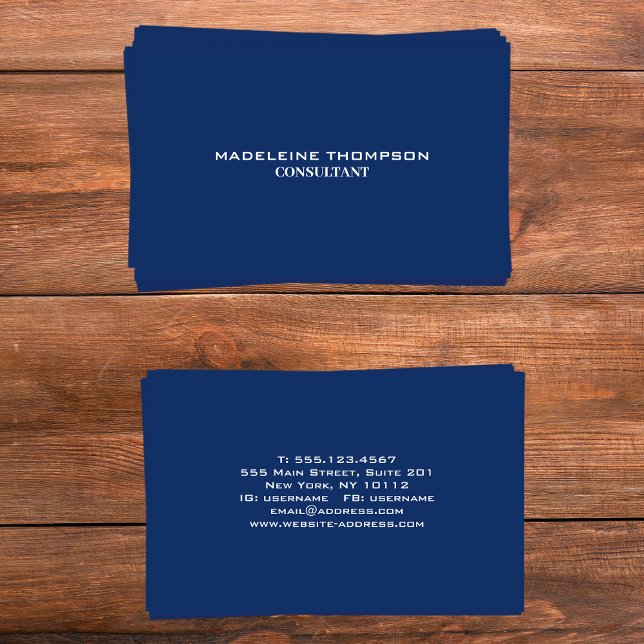 Cartão De Visita Profissional minimalista (Minimalist Professional Business Card)