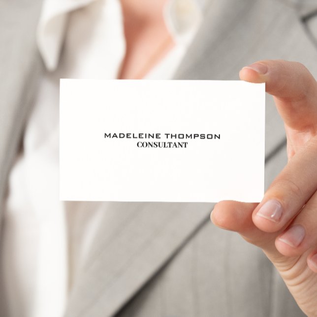 Cartão De Visita Profissional minimalista (Minimalist Professional Business Card)