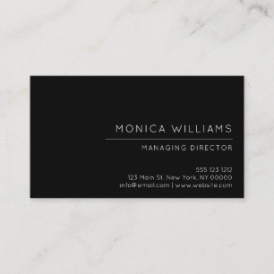 Cartão De Visita Profissional minimalista chique