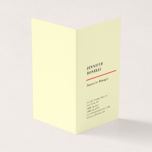 Cartão De Visita Profissional minimalista moderno tendência creme