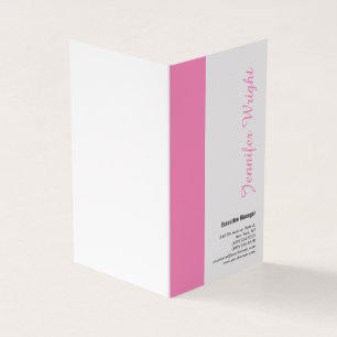 Cartão De Visita Profissional minimalista pérola elegante simples