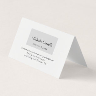 Cartão De Visita Profissional Minimalista Simples Único