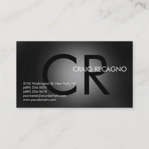 Cartão de visita profissional moderna da Cinza pre