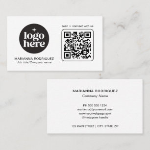Cartão de Visita Profissional Moderno com Logotipo