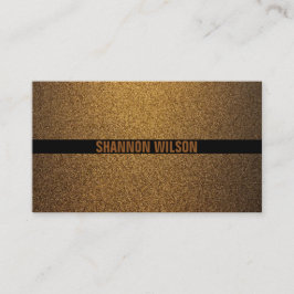 Cartão De Visita Profissional moderno de cobre preto e ouro