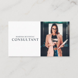 Cartão de Visita Profissional Moderno de Consultor
