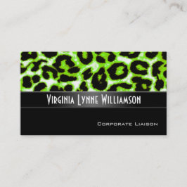 Cartão de visita Profissional Moderno de Leopardo