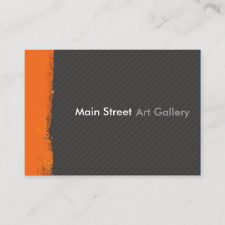 Cartão De Visita Profissional moderno do Brushstroke abstrato da