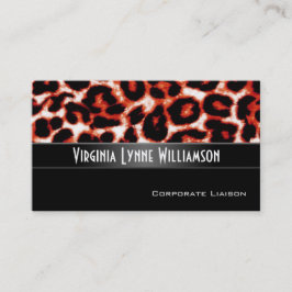 Cartão de visita profissional moderno do Leopardo