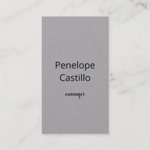 Cartão De Visita Profissional Moderno Simples Elegante Premium Cinz