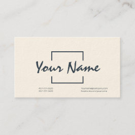 Cartão de visita profissional personalizado com có