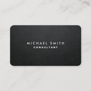 Cartão De Visita Profissional Preto Elegante Moderno Simples Plano