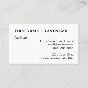 Cartão de visita profissional respeitável e simple