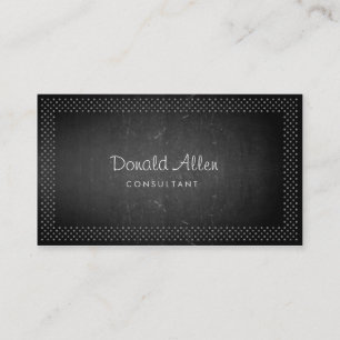 Cartão De Visita Profissional retro da ardósia do giz de