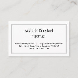 Cartão de visita profissional tradicional