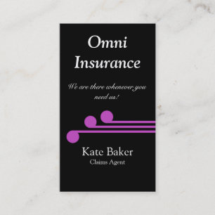 Cartão de visita profissional Ultramodern, fúcsi