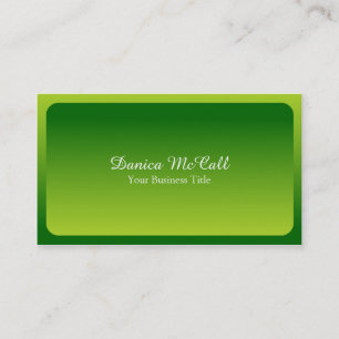Cartão De Visita Profissional verde-claro fresco de Hombre