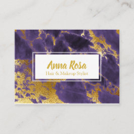 Cartão De Visita Profundo Dourado feminino popular do *~* -