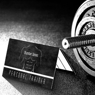 Cartão De Visita Programação de Workout Diário do Treinador Pessoal