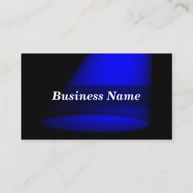 Cartão De Visita projector 3D (azul) (Frente)