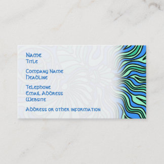 Cartão De Visita Projeto brilhante do tema do oceano