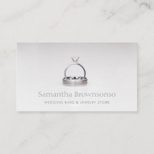 Cartão De Visita Promo de Foto de Joalheria Boutique com Logo Minim