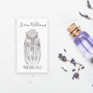 Cartão De Visita Promoção da marca Hetero de cabelo floral Hairst