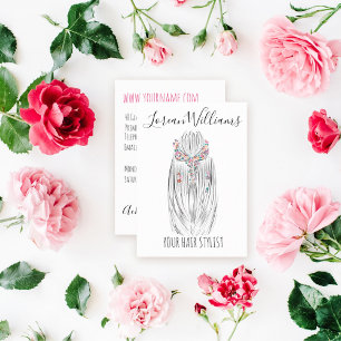 Cartão De Visita Promoção da marca Hetero de cabelo floral Hairst