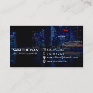 Cartão De Visita Promoção de Marketing de Gestão de Eventos