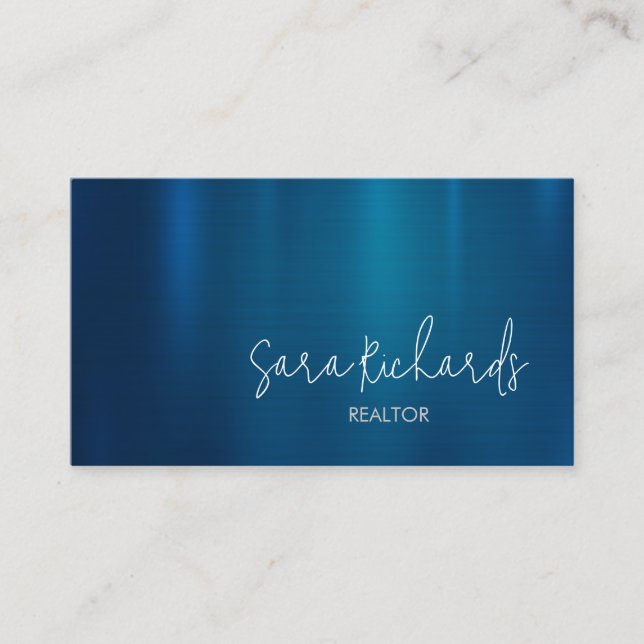 Cartão De Visita Propriedade do Realtor Imobiliário (Frente)