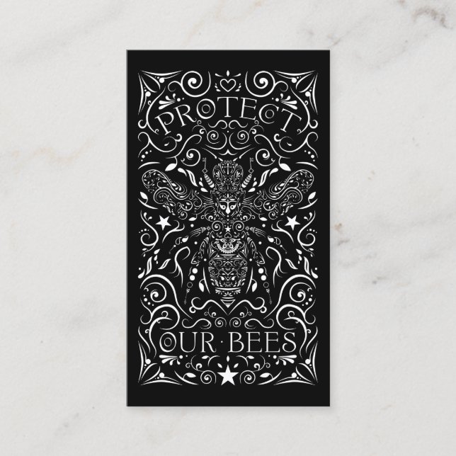 Cartão De Visita proteja nossas abelhas (Frente)