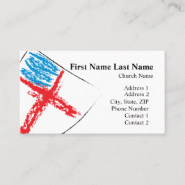 Cartão De Visita Protetor episcopal oblíquo