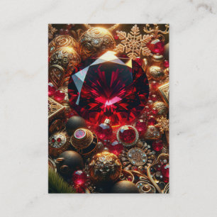 Cartão De Visita Provérbios 8:10–12 KJV Cards - XMAS Ruby Sabedori