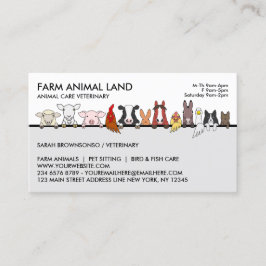 Cartão De Visita Próxima Visita de Consulta Veterinária de Animal d