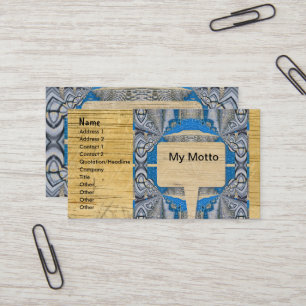 Cartão De Visita Psicodélico - Padrão e Texto Fraturais Divertidos