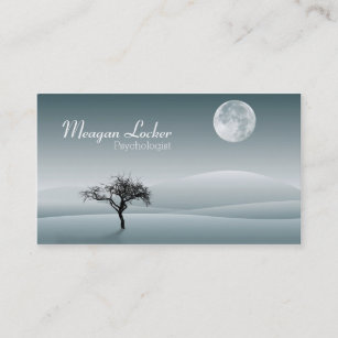 Cartão De Visita Psicóloga - A Lua e a Árvore de Solidão
