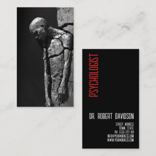 Cartão De Visita Psicóloga Médica Médica Moderna