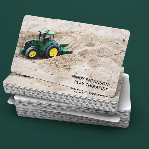 Cartão De Visita Psicóloga Toy Truck, Terapista de Jovens do Brinc