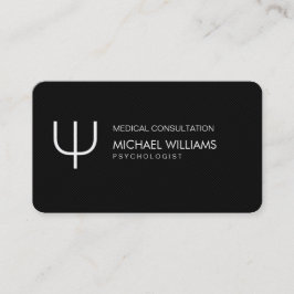 Cartão De Visita Psicólogo - Elegante profesional Simbolo