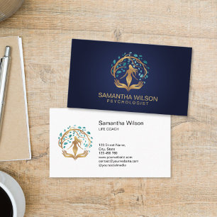 Cartão De Visita Psicólogo Terapeuta Coach de Vida Árvore da Vida